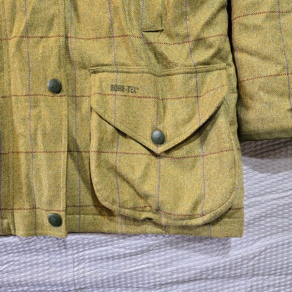 Laksen Scottish Wool Amaretta Gore-Tex Tweed Shooting Coat Men's 40 - Picture 2 of 14